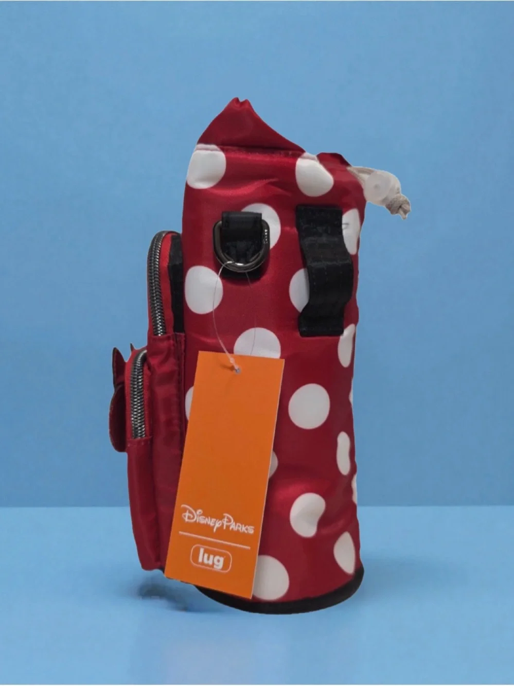 Disney Parks Minnie Mouse Lug Water Bottle Holder Bag